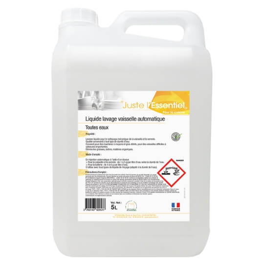 Liquide lave-vaisselle eau douce Juste l'essentiel 5L