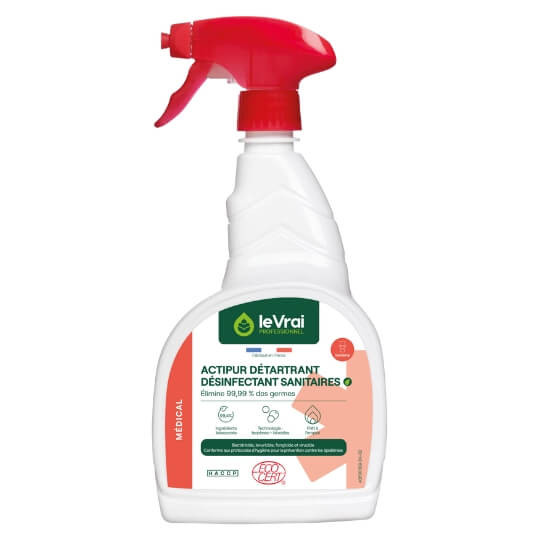Détartrant sanitaire désinfectant Actipur médical prêt à l'emploi 750ml