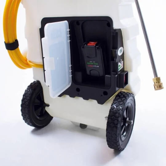 Compartiment pulvérisateur électrique 30L sur chariot Samouraï De Witte