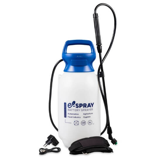 Pulvérisateur électrique 8L E-Spray De Witte + rechargement