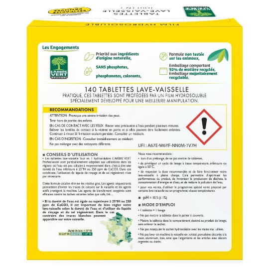 Pastille lave-vaisselle L'Arbre Vert