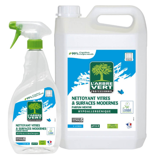 Nettoyant vitres et surfaces modernes L'Arbre Vert
