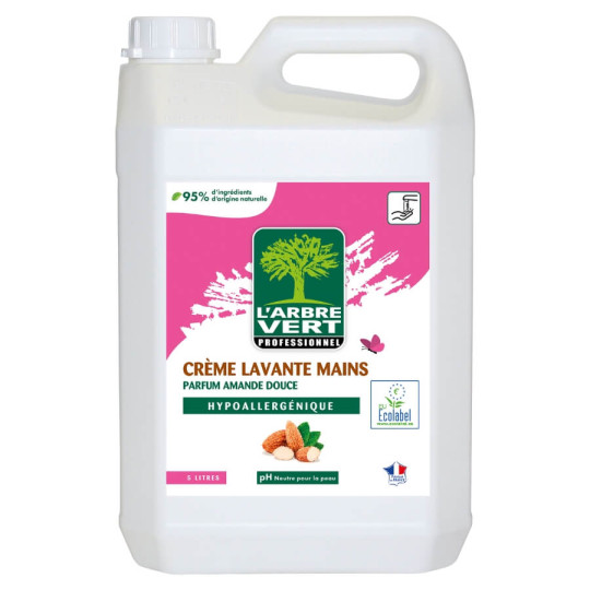 Crème Lavante mains pH neutre L'Arbre Vert parfum Amande douce