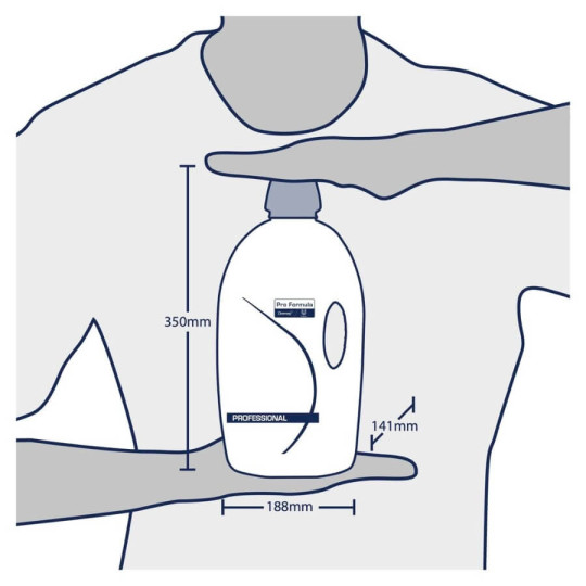 Dimension bidon Adoucissant linge concentré Cajoline DeoSoft 5L Pro Formula