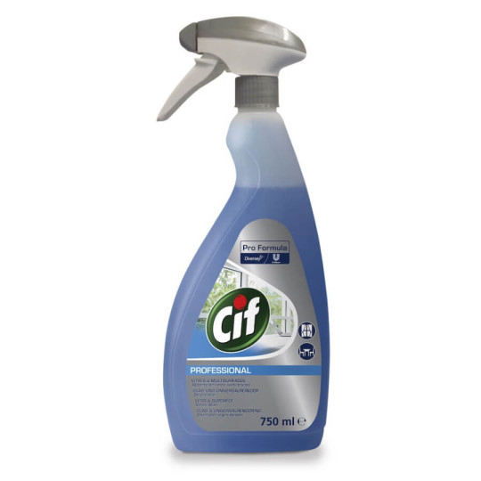 Cif nettoyant professionnel vitres et surfaces 750 ml