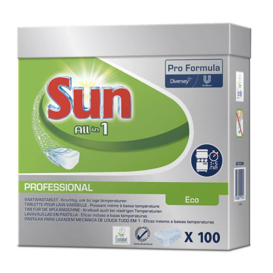 Sun tablettes lave-vaisselle tout en un Eco 100 pcs
