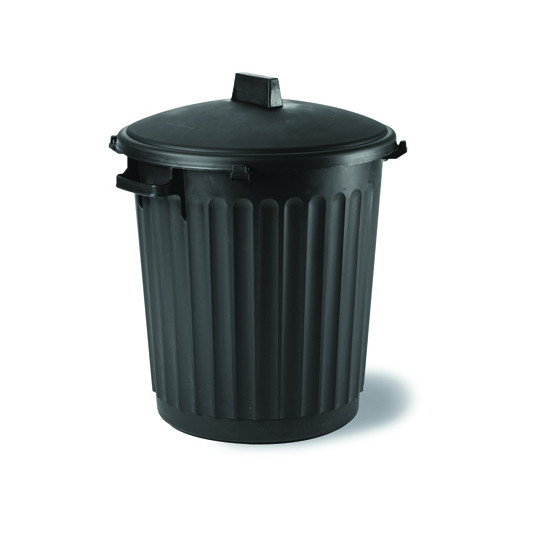 poubelle noire 80L TAMPEL