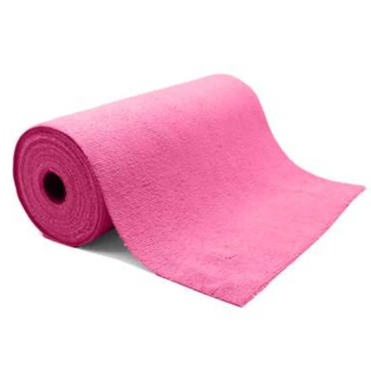 Chiffon microfibre rose 200G 30X30cm Rouleau 50u