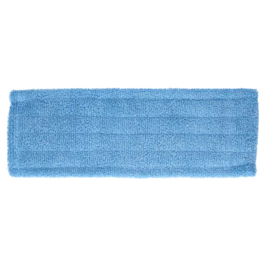 Frange microfibre bleue poches et languettes 40 cm