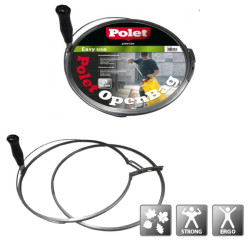 Porte sac poubelle avec poignet Ø 38cm