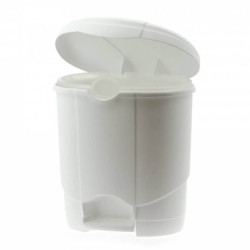 Poubelle à pédale Lolly 4L blanche ouverte