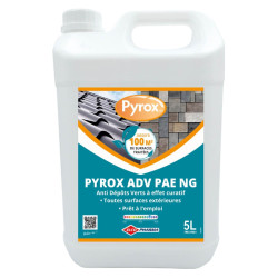 Nettoyant toiture, terrasse et mur Pyrox ADV PAE NG - Anti dépôts verts 5L