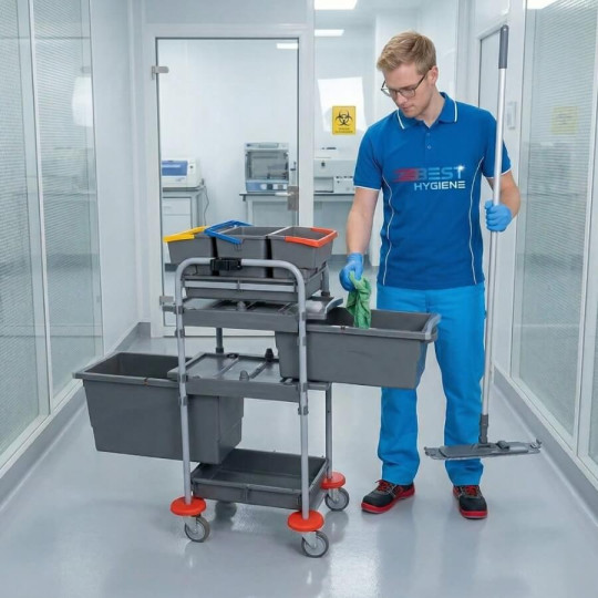 Chariot Super Compact Sc 103.2 ménage en laboratoire