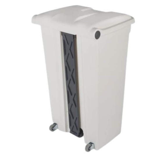 Poubelle plastique alimentaire à pédale 90L