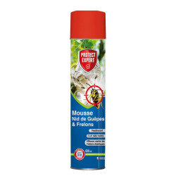 Mousse anti Nid de Guêpes & Frelons 600ml portée 3m