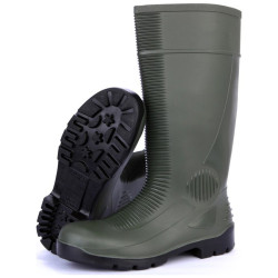 Botte de sécurité PVC verte...