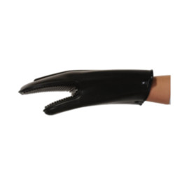 Moufle de cuisine en silicone noire 300°C