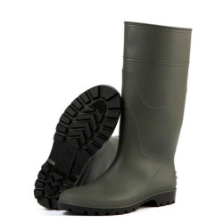 Botte de travail verte en PVC