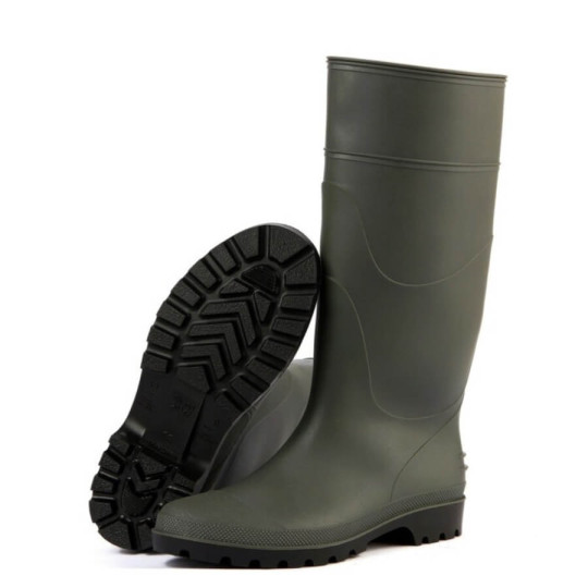 Botte de travail verte en PVC