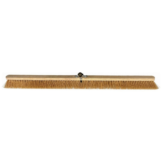Balai coco avec douille en métal 120 cm