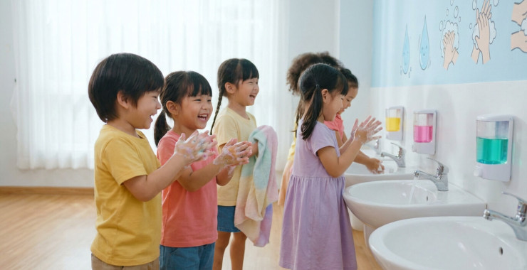 Le lavage des mains en maternelle de façon ludique