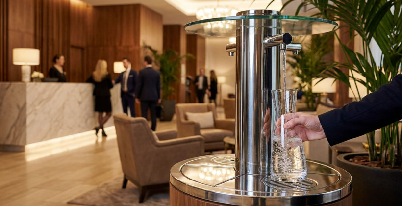 Fontaine à eau pour hôtel : l'excellence pour vos clients