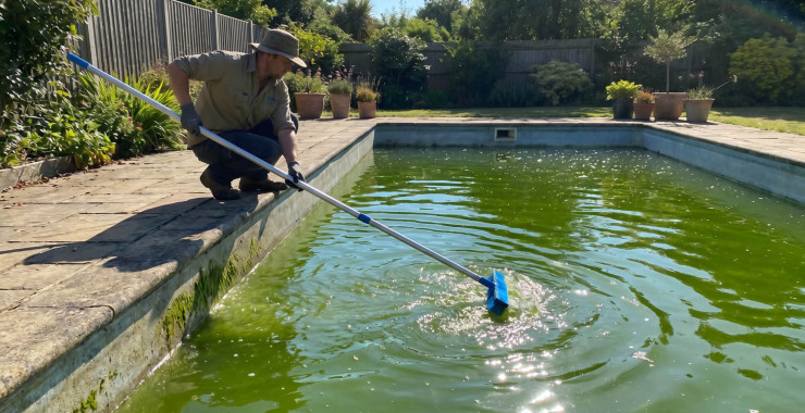 Traiter une eau de piscine verte et éliminer les algues