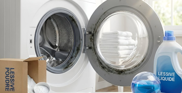 Lessive liquide ou en poudre : comment sauver votre machine